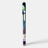 Cartoon Moon Astronaut Art Print Case-Mate iPhone Case (Achterkant / Links)