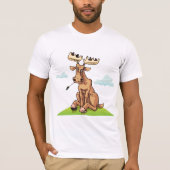 Cartoon Moose Mens T-Shirt (Devant)