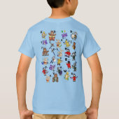Cartoon Morse Code for Kids! Letter A "H" T-shirt (Achterkant)