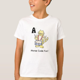 Cartoon Morse Code for Kids!  Letter A T-shirt