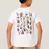 Cartoon Morse Code for Kids!  Letter "K" T-shirt (Achterkant)