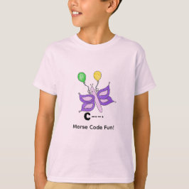 Cartoon Morsecode voor kinderen!  Letter D T-shirt