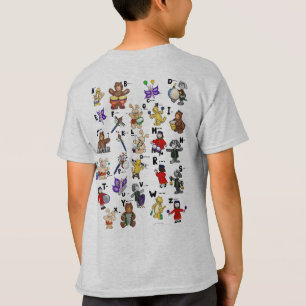 Cartoon Morsecode voor kinderen! Letter D T-shirt