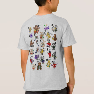 Cartoon Morsecode voor kinderen! Letter D T-shirt