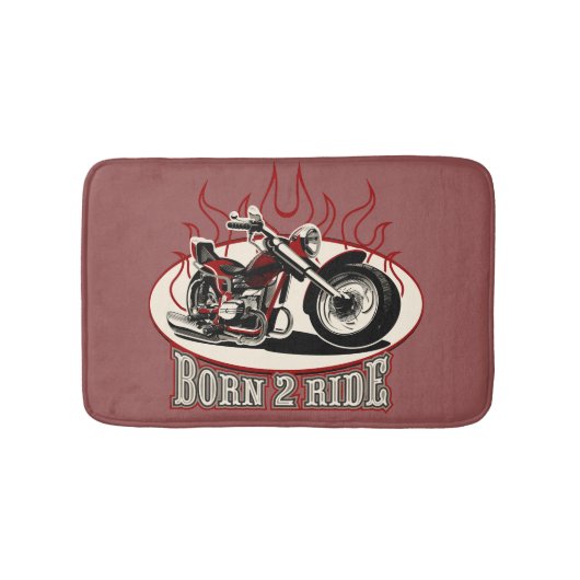 Cartoon motorfiets badmat (Voorkant)