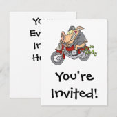 cartoon motorfiets motorfiets motorfiets kaart (Voorkant / Achterkant)