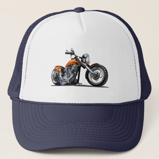 Cartoon motorfiets trucker pet (Voorkant)