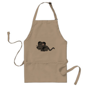 Cartoon Mouse Apron Standaard Schort
