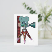 Cartoon Movie Camera Briefkaart (Staand voorkant)