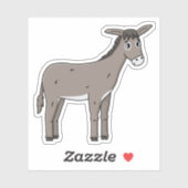 Cartoon Mule ezel Sticker (Vel)