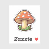 Cartoon mushroom sticker (Vel)