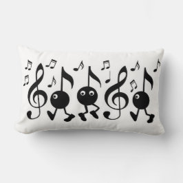 Cartoon Muzieknoten Kussen