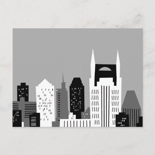 Cartoon Nashville Briefkaart (Voorkant)