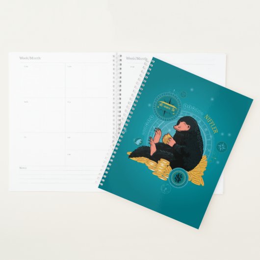 Cartoon NIFFLER™ met gouden munten Planner (Display)