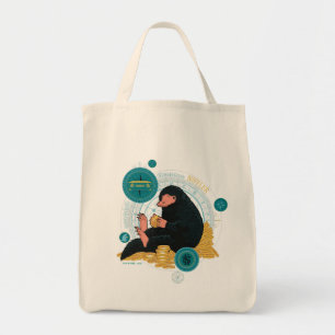 Cartoon NIFFLER™ met gouden munten Tote Bag