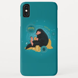 Cartoon NIFFLER™ met Gouden Muntstukken iPhone XS Max Hoesje