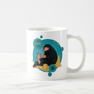 Cartoon NIFFLER™ met Gouden Muntstukken Koffiemok