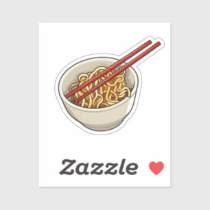 Cartoon noedel sticker