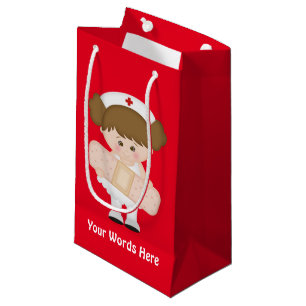 Cartoon Nurse petit sac cadeau