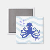 Cartoon Octopus Magneet (Voorkant / Achterkant)