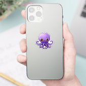 Cartoon octopus sticker (Telefoon)