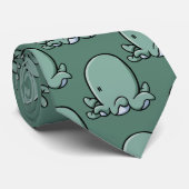 Cartoon Octopus Stropdas (Opgerold)