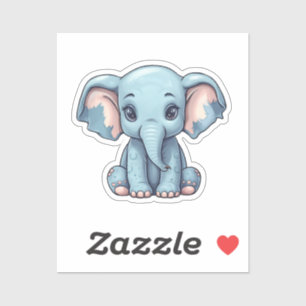 Cartoon-olifant Sticker
