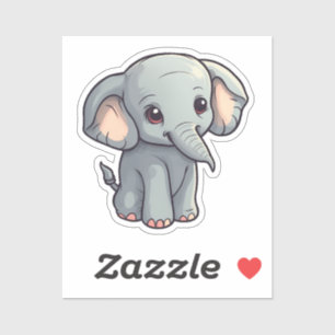 Cartoon-olifant Sticker