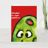 Cartoon Olive Holiday Carte de voeux (Dos)
