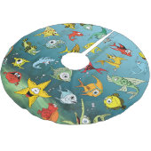 Cartoon onderwater kerstboom rok (Gekanteld)