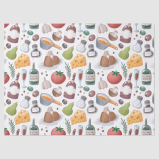 Cartoon ontkoppeling van voedsel en Drink Tissuepapier