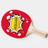 Cartoon OOPS en SMASH Tafeltennisbatje (Zijkant)