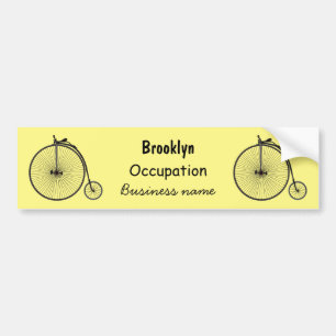 Cartoon op wiel met hoge wielaandrijving bumpersticker