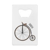 Cartoon op wiel met hoge wielaandrijving kredietkaart flessenopener (Achterkant)