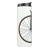 Cartoon op wiel met hoge wielaandrijving thermosbeker (Gedraaid links)