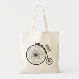 Cartoon op wiel met hoge wielaandrijving tote bag