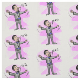 Cartoon opera mannetjeszanger kleurstof stof