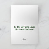 Cartoon Opérateur de jambon extérieur Carte d'anni (Intérieur)