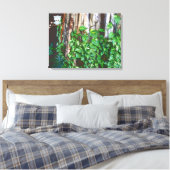 Cartoon Owl in Banyan Tree Canvas Afdruk (Insitu (Slaapkamer))