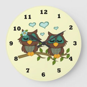Cartoon Owl klok