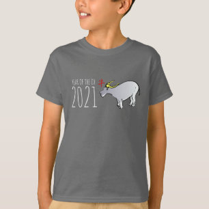 Cartoon Ox Chinees nieuwjaar 2021 Kind T T-shirt