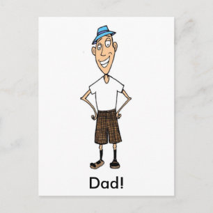 Cartoon Pa Briefkaart