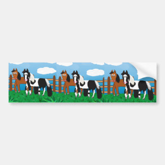 Cartoon paard bumpersticker