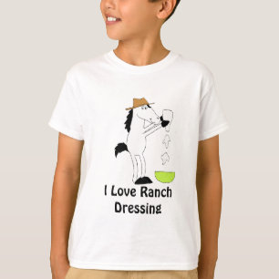 Cartoon Paarden met ranch-verband T-shirt