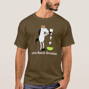 Cartoon Paarden met ranch-verband T-shirt