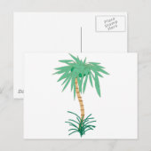 Cartoon palmboom briefkaart (Voorkant / Achterkant)