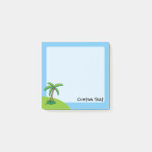 Cartoon palmboom na het bericht Opmerkingen Post-it® Notes (Voorkant)