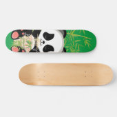 Cartoon panda beer die ramen eet skateboard (Horizontaal)