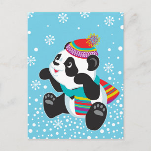 cartoon panda briefkaart