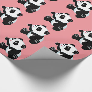 cartoon panda cadeaupapier